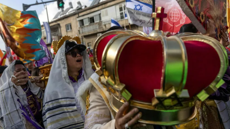 "צעדת ירושלים" של משלחות אוונגלים מרחבי העולם, אוקטובר 2022צילום: אוהד צויגנברג